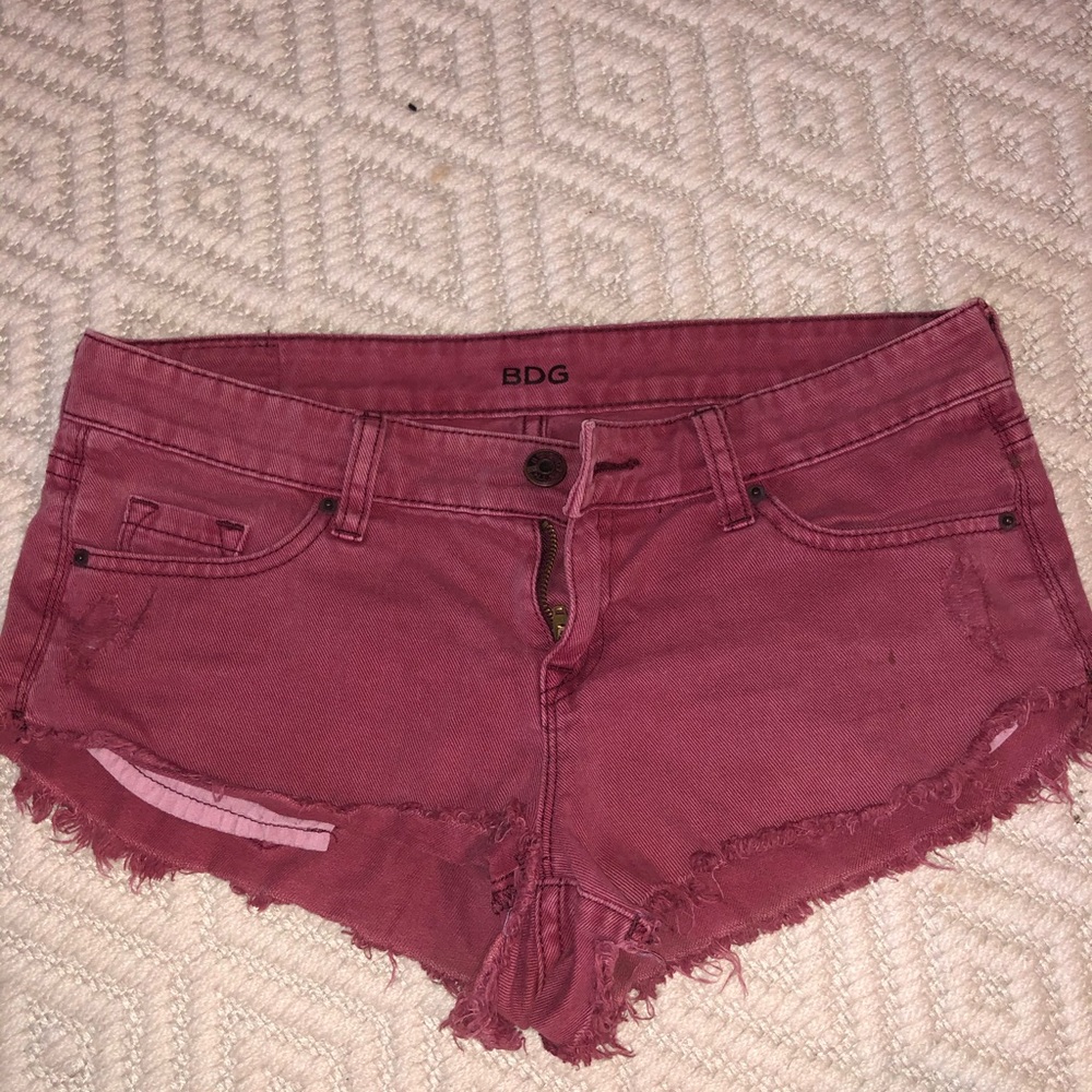 BDG red shorts